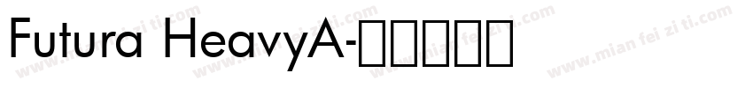 Futura HeavyA字体转换